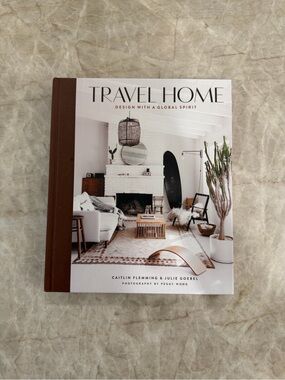 Travel Home Hardcover Coffee Table Book - Brown/White